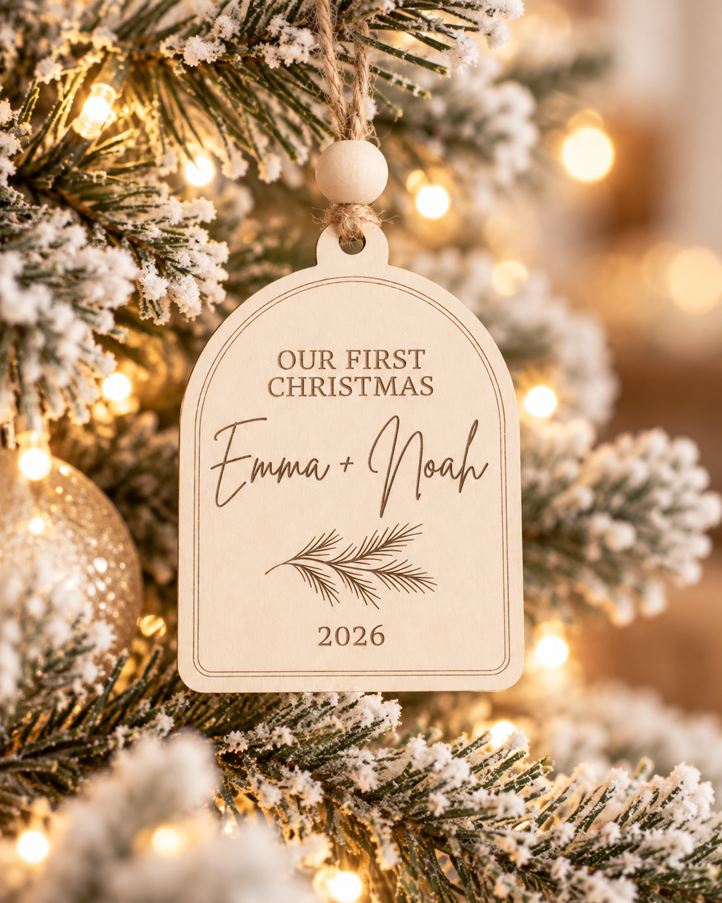 Personalized First Christmas Married Ornament - product image 3